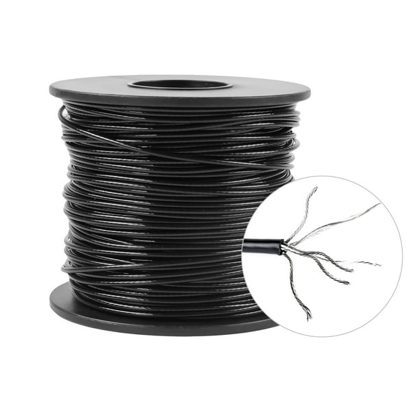1/16 Coated to 3/32 Diameter Black Vinyl Coated Cable 7x7 Construction 100 ft Coil 1/16 Coated to 3/32 Diameter Black Vinyl Coated Cable 7x7 Construction 100 ft Coil